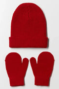 2 Piece Hat Set Red