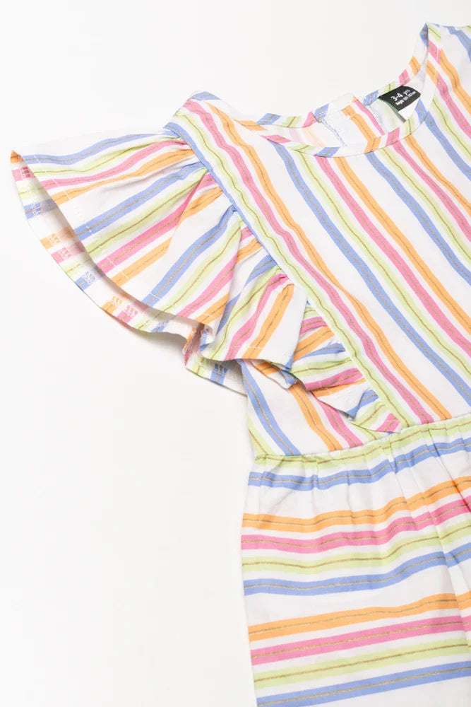 Peplum Frill Top Multi