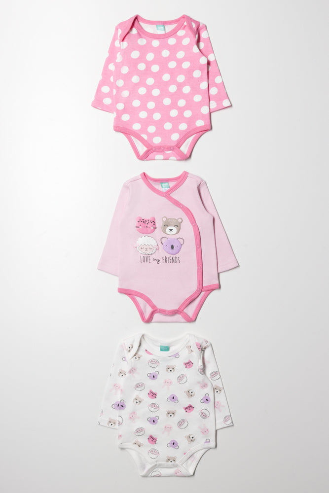 Pack Long Sleeve Bodyvests Pink Vests Ackermans – Vests