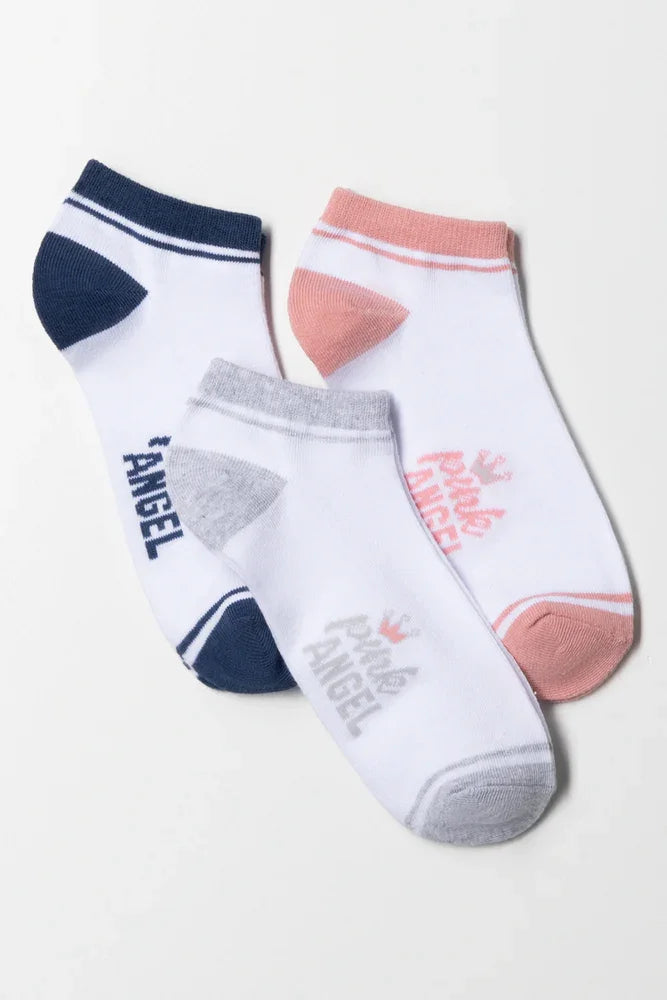 3 Pack Low Cut Socks Multi