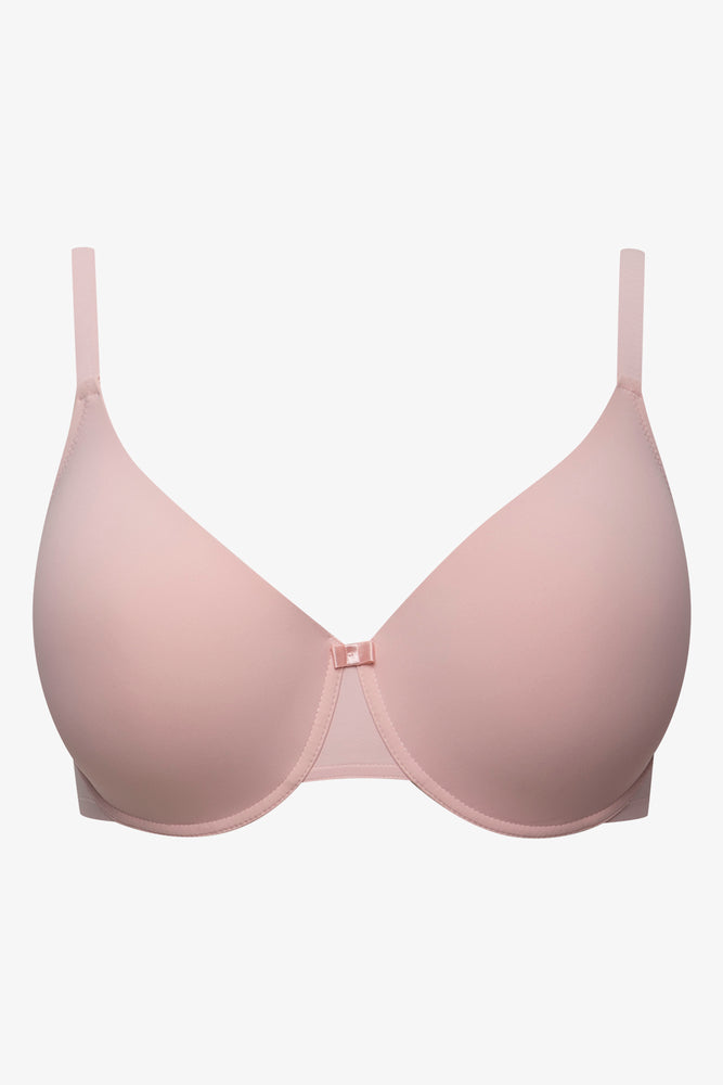 Plus Size 2 Pack T-Shirt Bras Grey And Pink