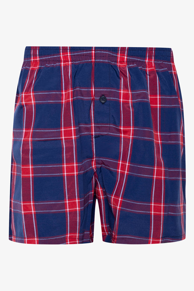 Woven Boxers Red And Navy
