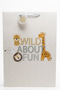 Wild About Fun Gift Bag XL White