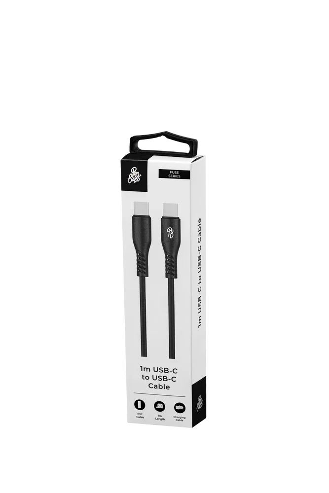 Pro Bass Fuse 1M Type C To Type C Black