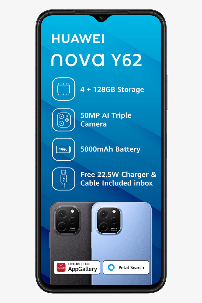 Huawei Y62 6.5" 8/128Gb Black 22.5W Rms