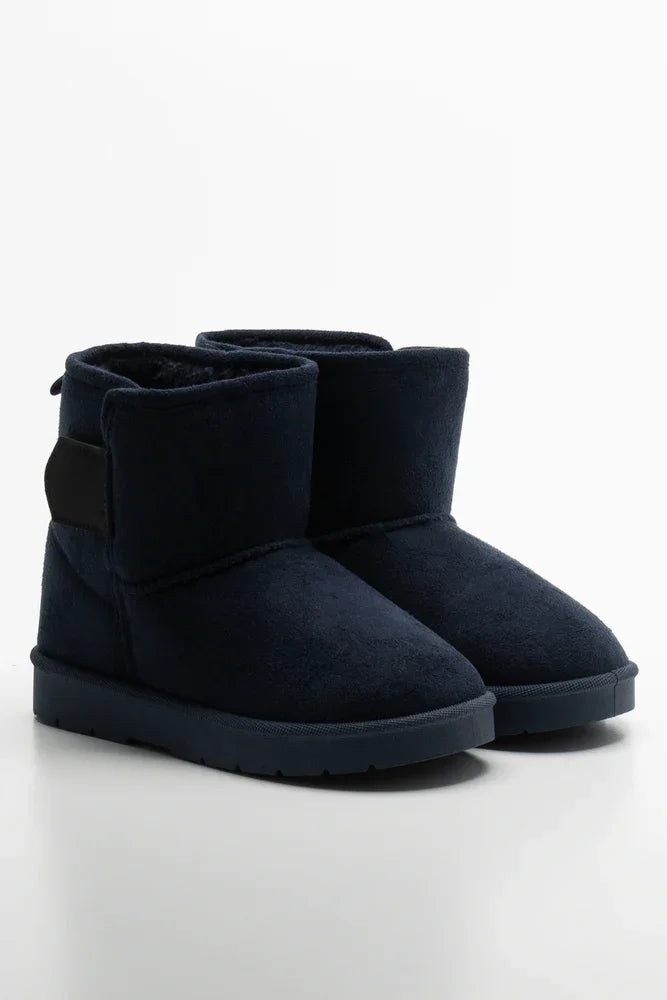Strap Detail Boots Navy