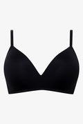 2 Pack Smooth Padded Wire Free Bras Black (2)