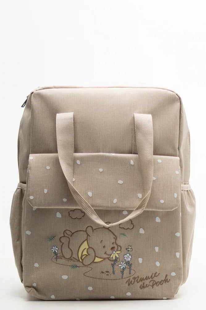 Winnie The Pooh Backpack Nappy Bag Natural