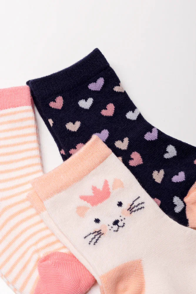 3 Pack Socks Multi (1)