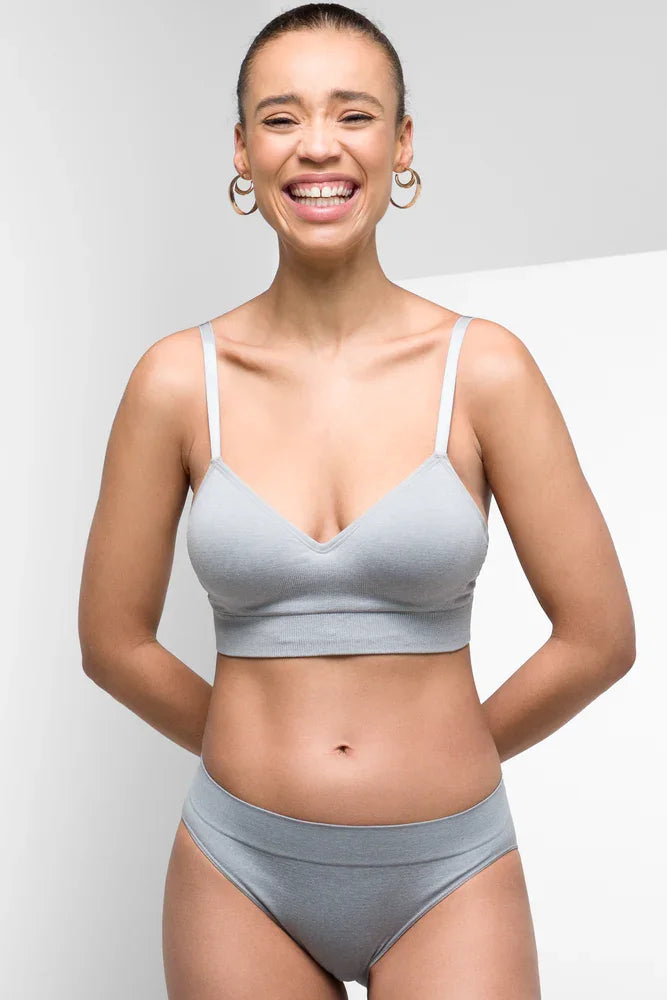 Seam-free Bralette Grey