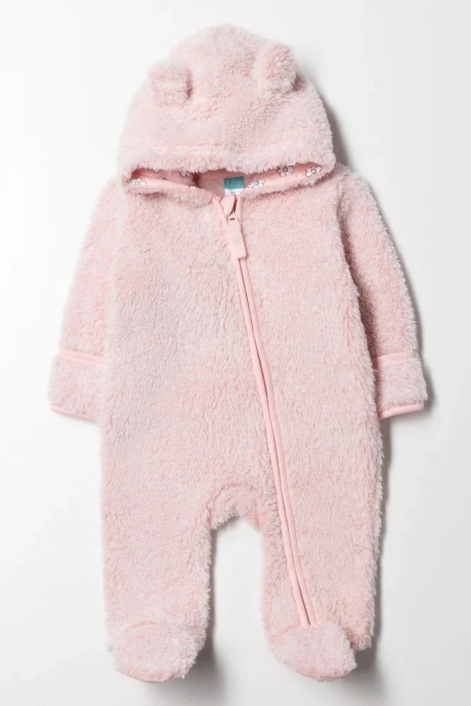 Sherpa Babygrow Pink Babygrows Ackermans – Babygrows Ackermans