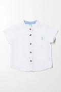 Mandarin Collar Shirt White