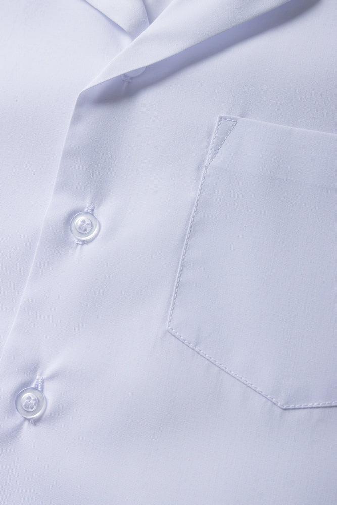 Primary School Short Sleeve Open Neck Shirt White