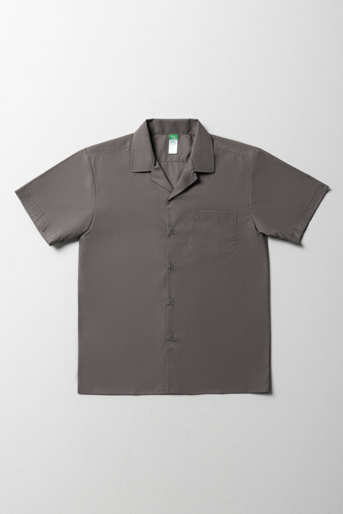 Primary School Short Sleeve Open Neck Shirt Grey