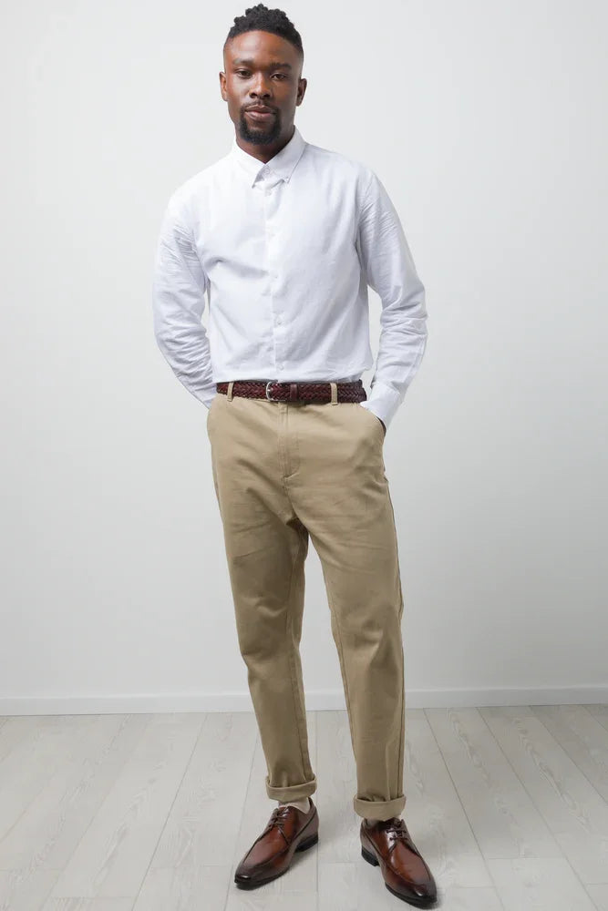 Slim Fit Chino Pants Natural
