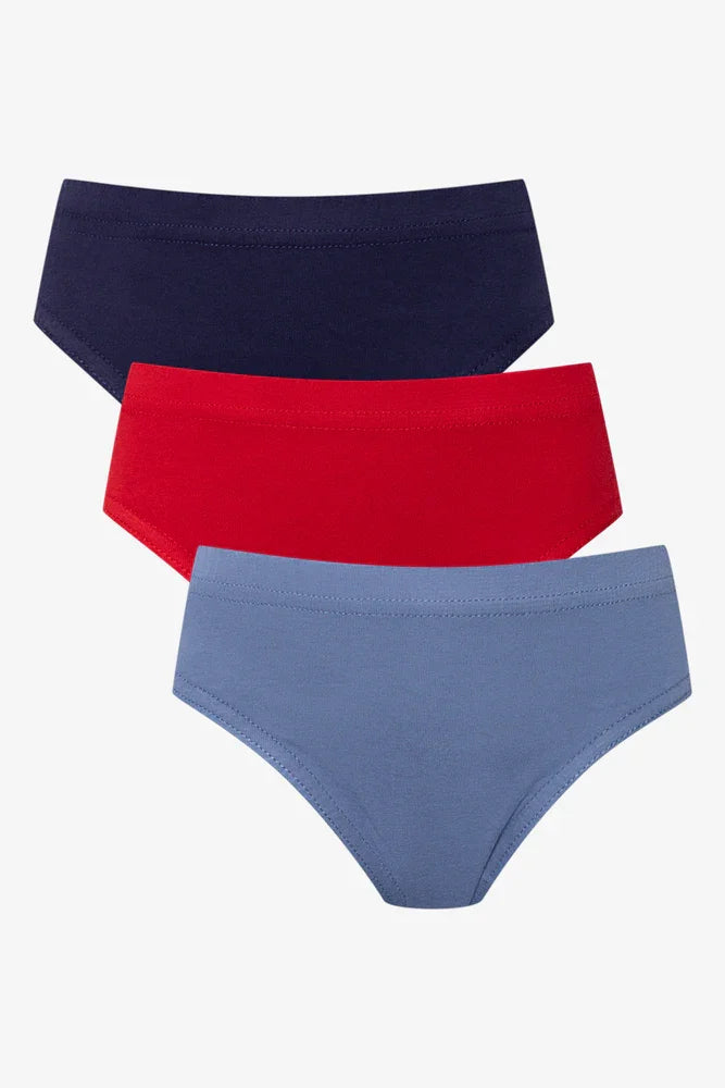 3 Pack Briefs Blue And Red