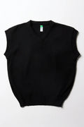 Unisex School Sleeveless Jersey Black
