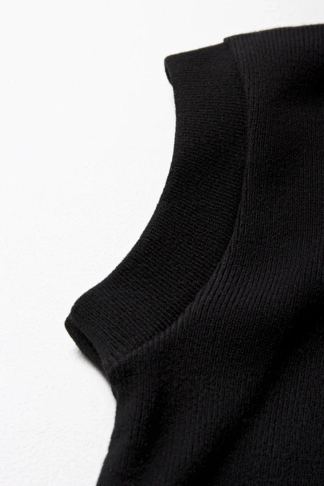 Unisex School Sleeveless Jersey Black (2)