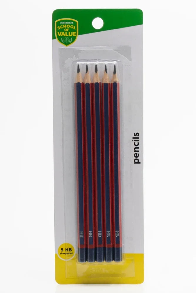 5 Pack HB Pencils