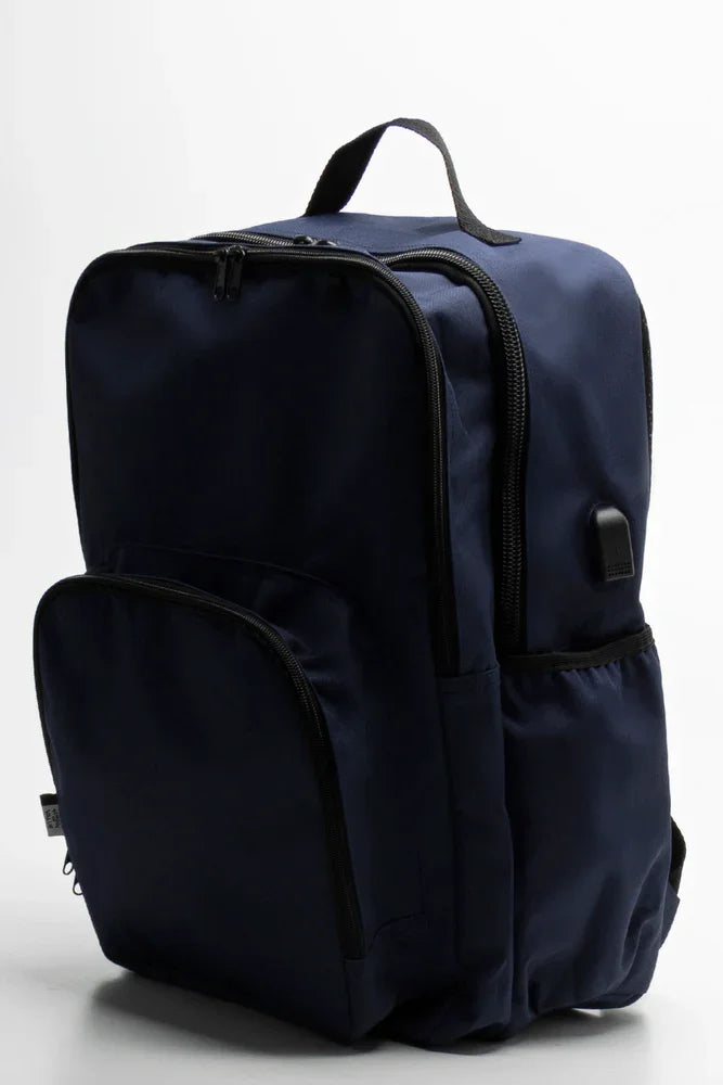 Jumbo Laptop USB Bag Navy