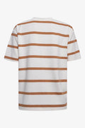 Stripe Short Sleeve Oversized T-Shirt White (1)