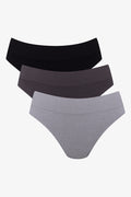 3 Pack Seamless Thongs Grey And Black (1)
