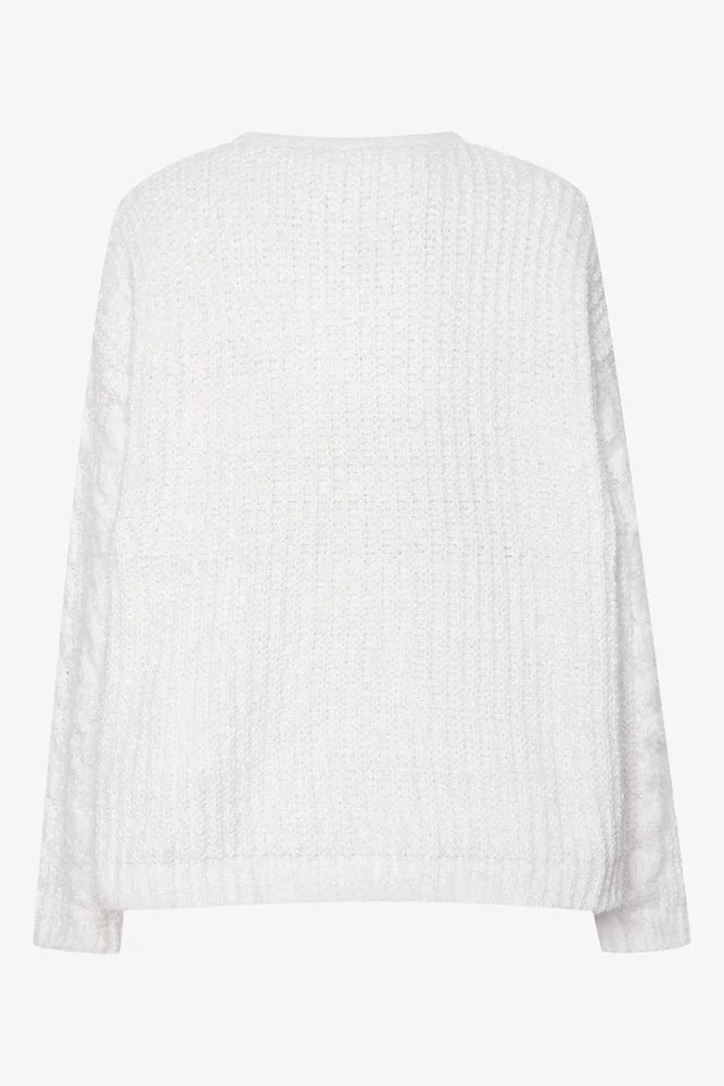 Diamante And Pearl Jersey Cream
