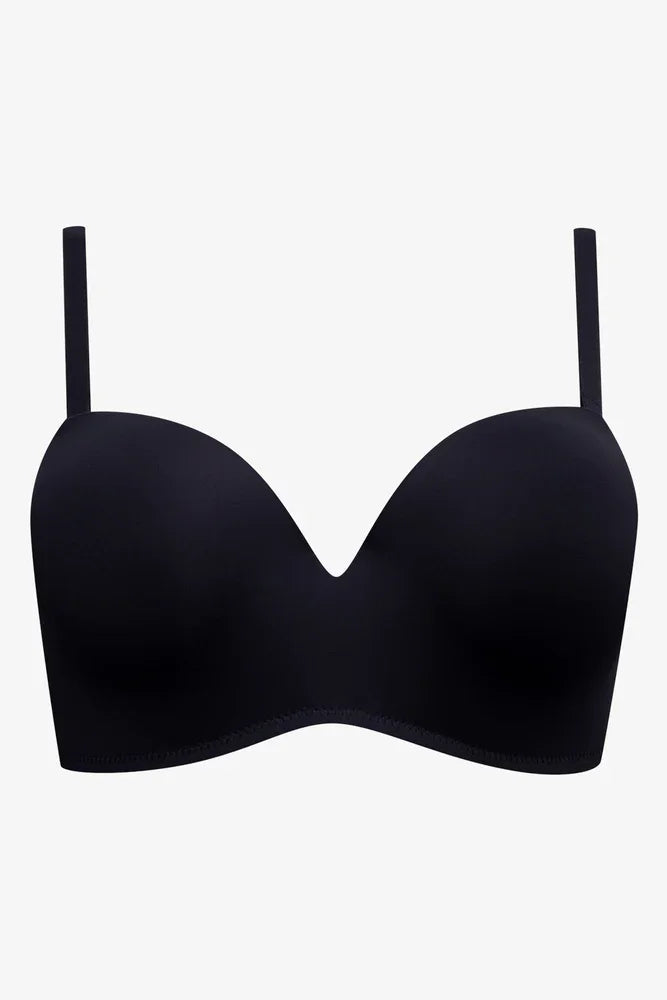 2 Pack Multiway Bonded Bras Small Black