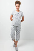 Sleep Less Dream More Capri Pyjamas Grey