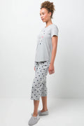 Sleep Less Dream More Capri Pyjamas Grey (1)
