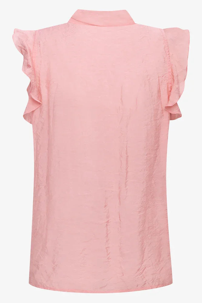 Ruffle Blouse Pink (1)