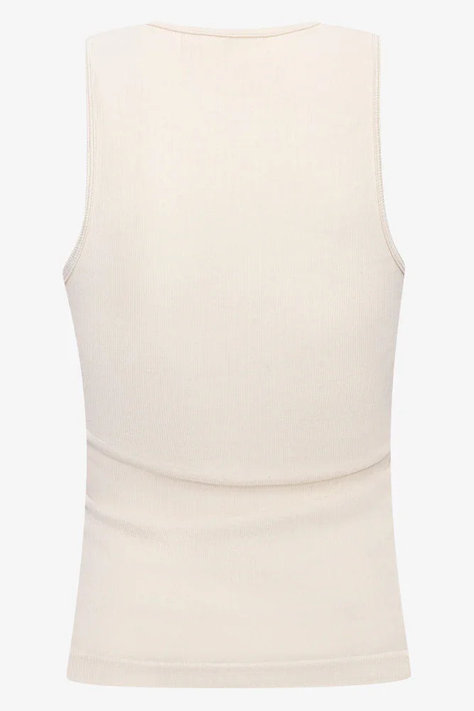 Sleevless Seamfree Top Natural