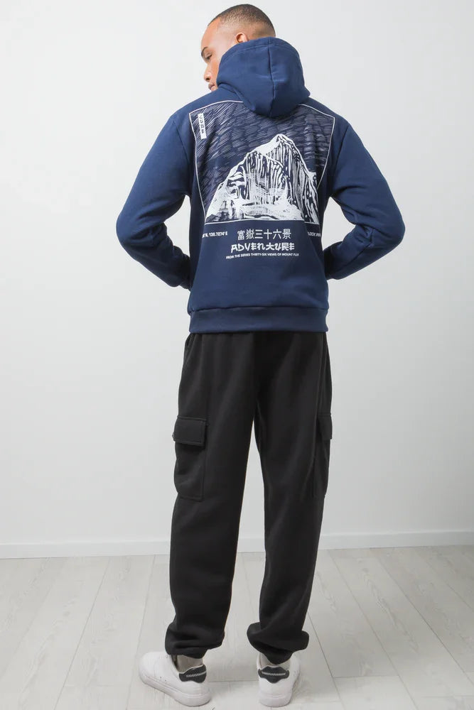 Mountain Hoodie Navy (2)