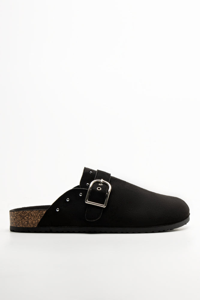 Closed Toe Mule Shoes Black