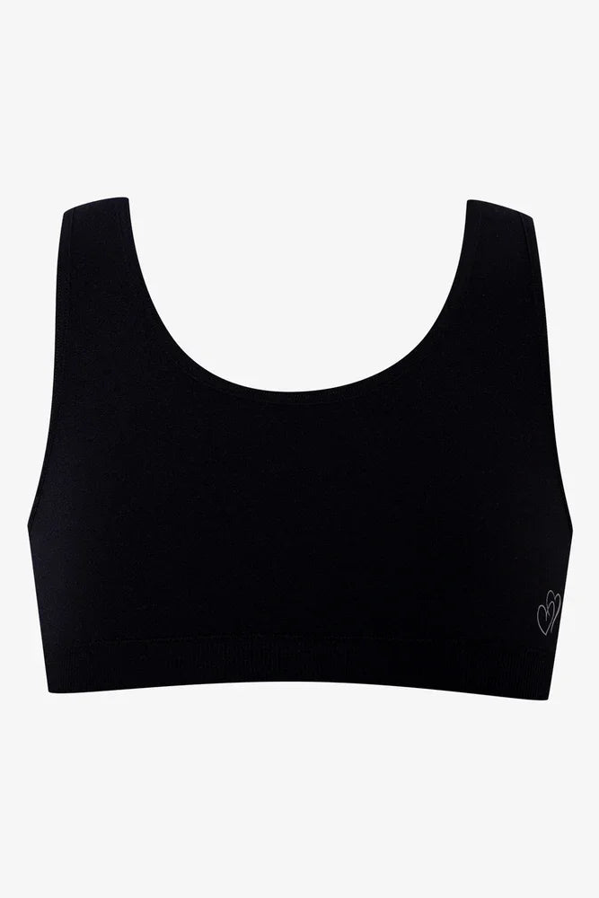 2 Pack Seamfree Racerback Bras Black And White