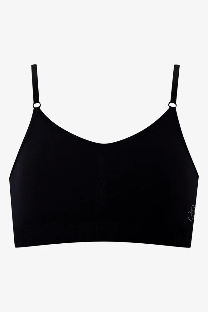 2 Pack Seamfree Bras Black