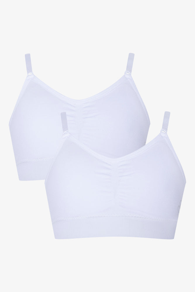 2 Pack Seamfree Bra White