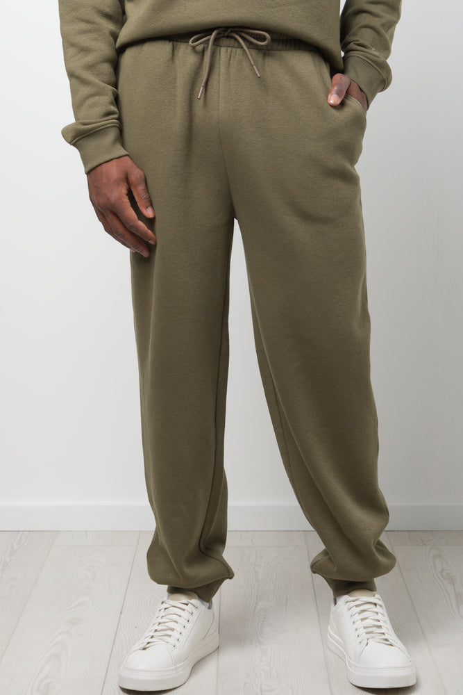 Rib Cuff Trackpants Dark Green