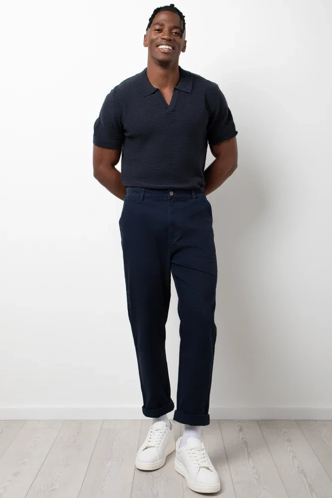 Straight Leg Chino Pants Navy