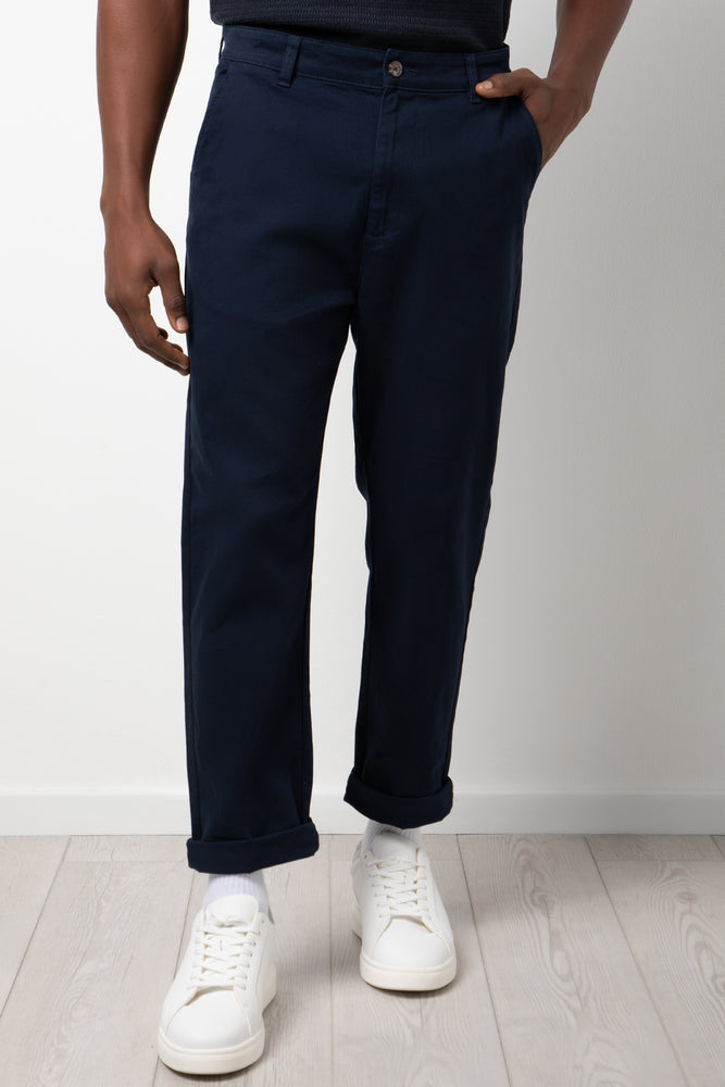 Straight Leg Chino Pants Navy