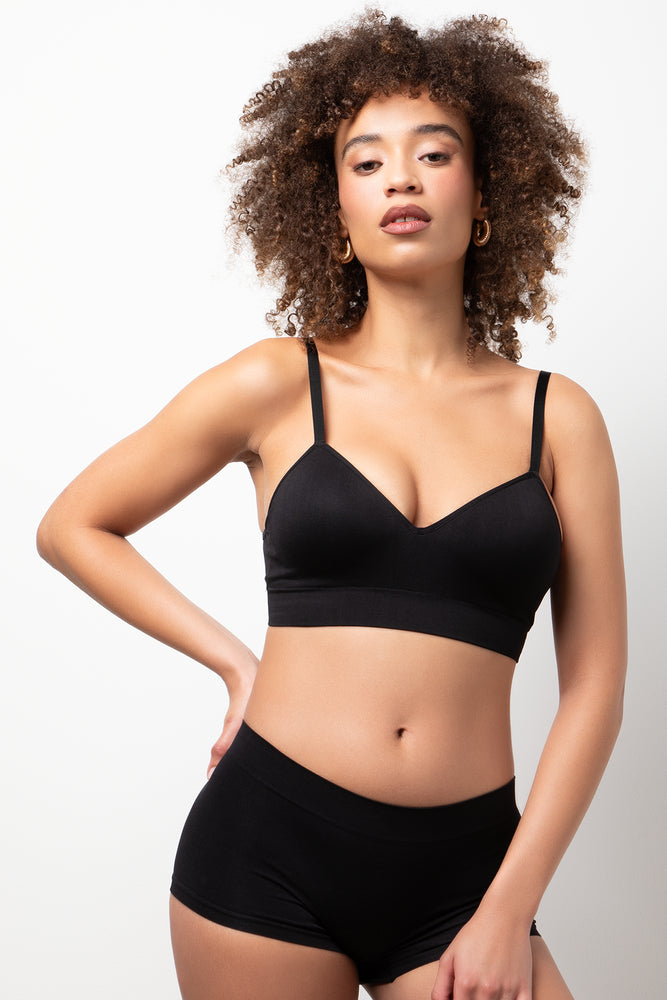 3 Pack Seamfree Boyleg Panties Black And Grey