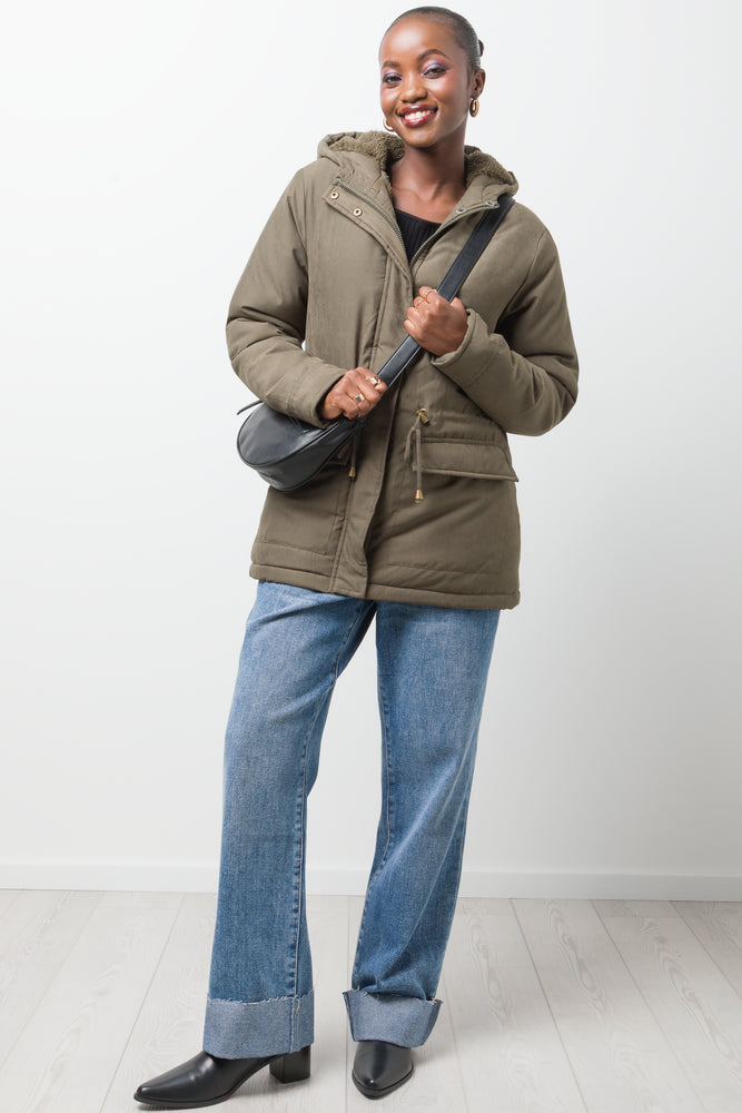 Hooded Parka Jacket Green