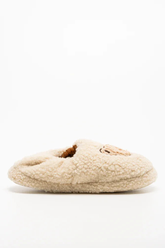 Teddy Slippers Natural