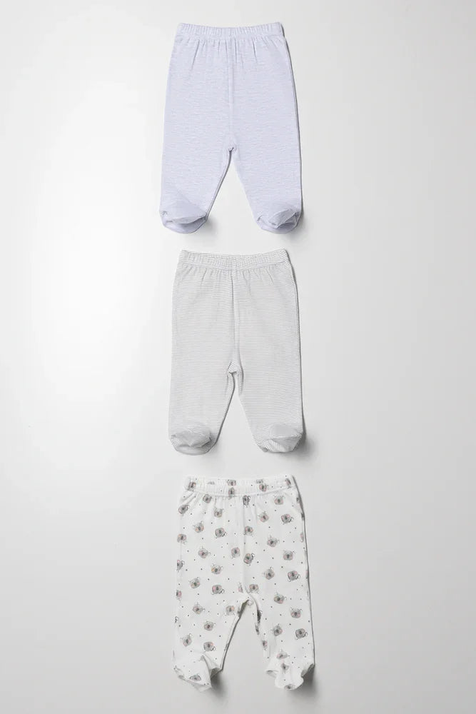 3 Pack Leggings Grey