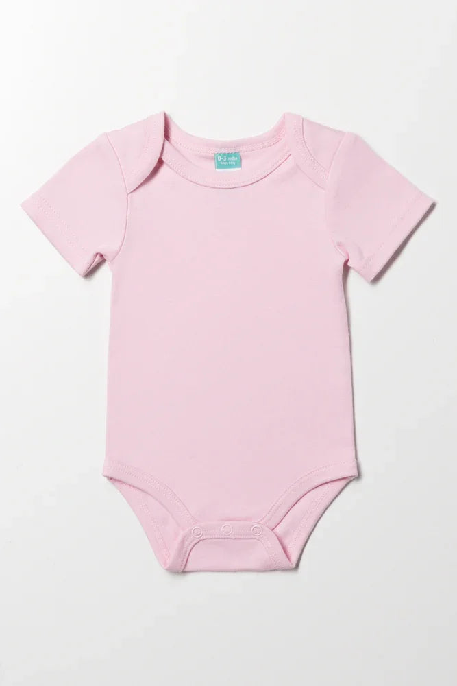 Short Sleeve Bodyvest Pink