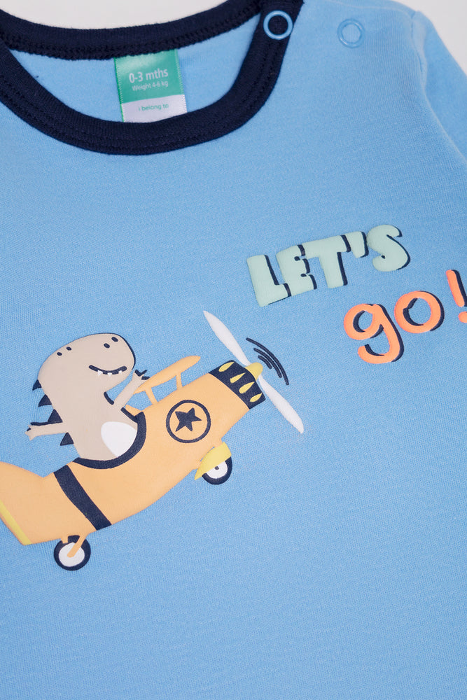 3 Pack Babygrows Blue