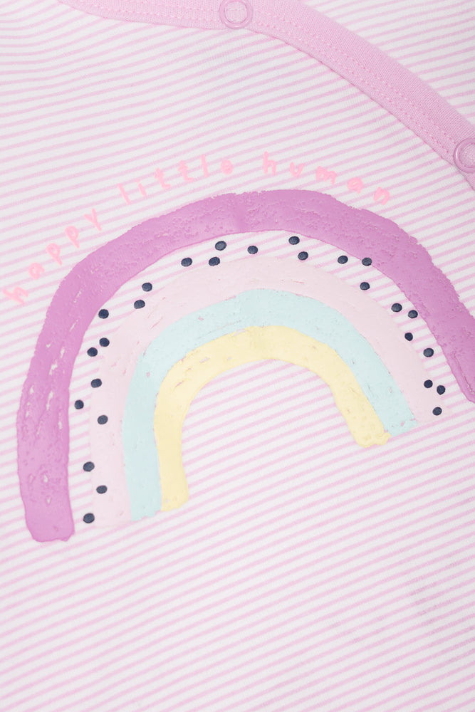 3 Pack Babygrows Pink