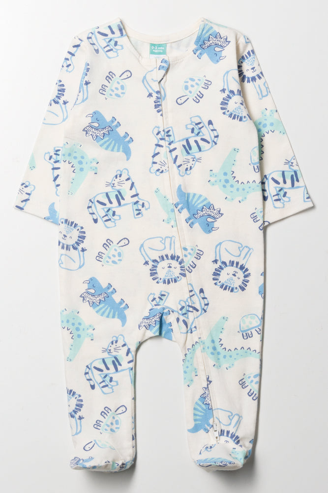 Animal Babygrow Cream