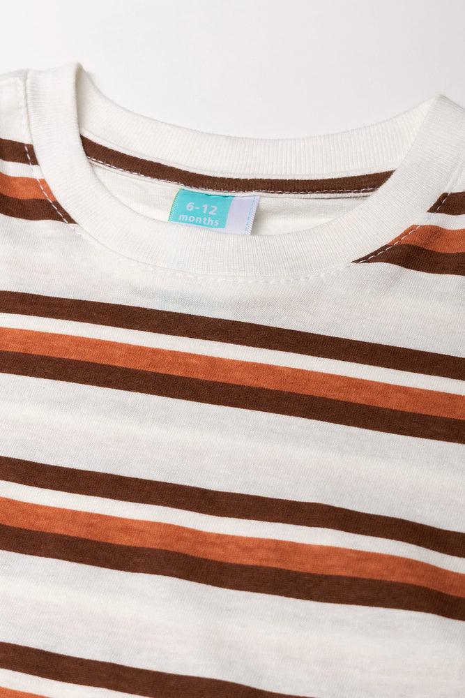 Stripe Long Sleeve T-Shirt Natural