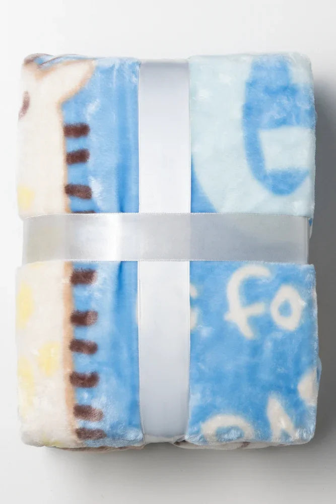 Animal Blanket Blue